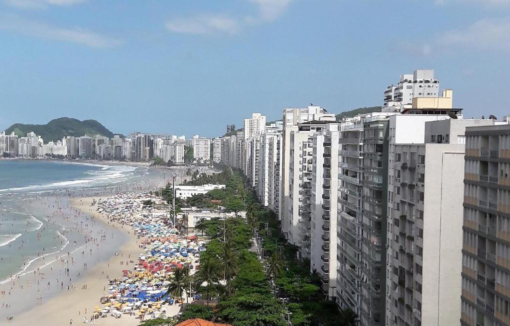 Pe Na Areia - Com Servico De Praia Guaruja Luaran gambar
